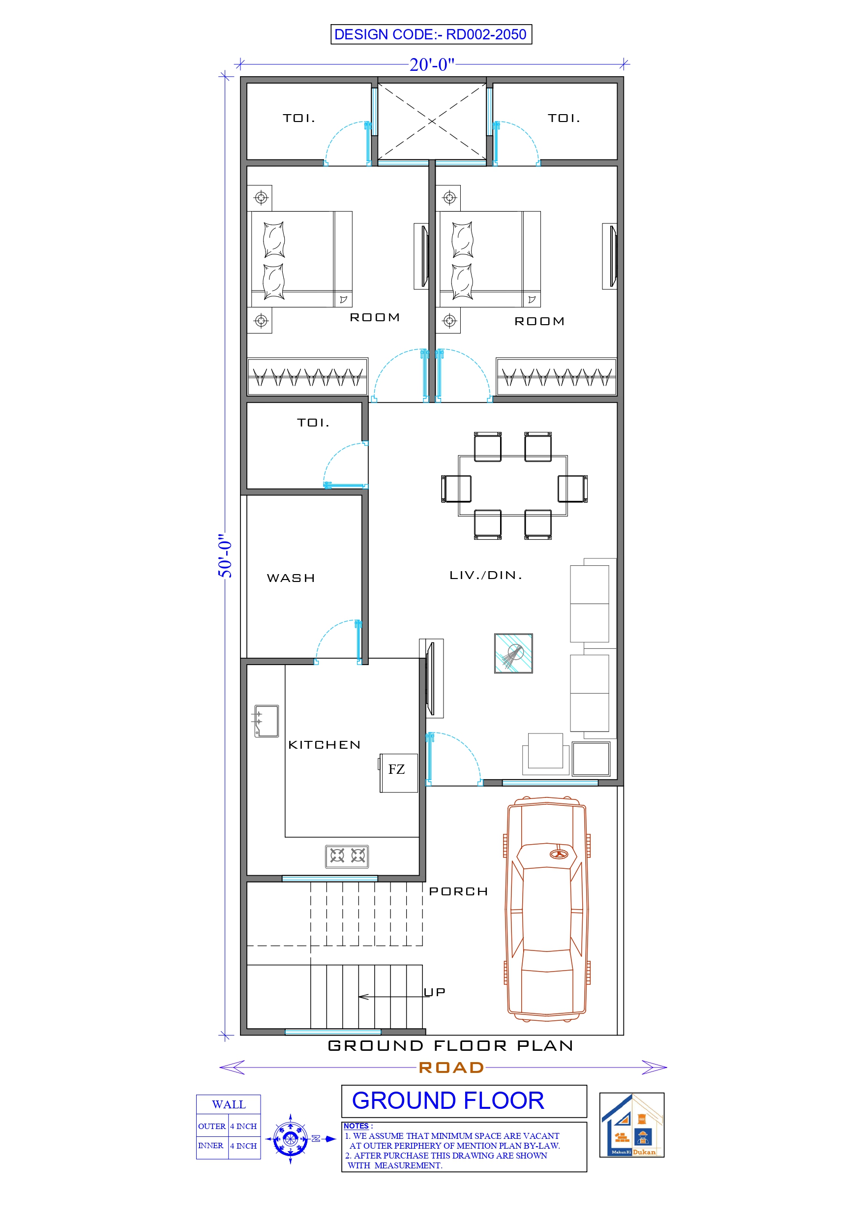 GROUND FLOOR II 20X50 II SMALL HOUSE-002