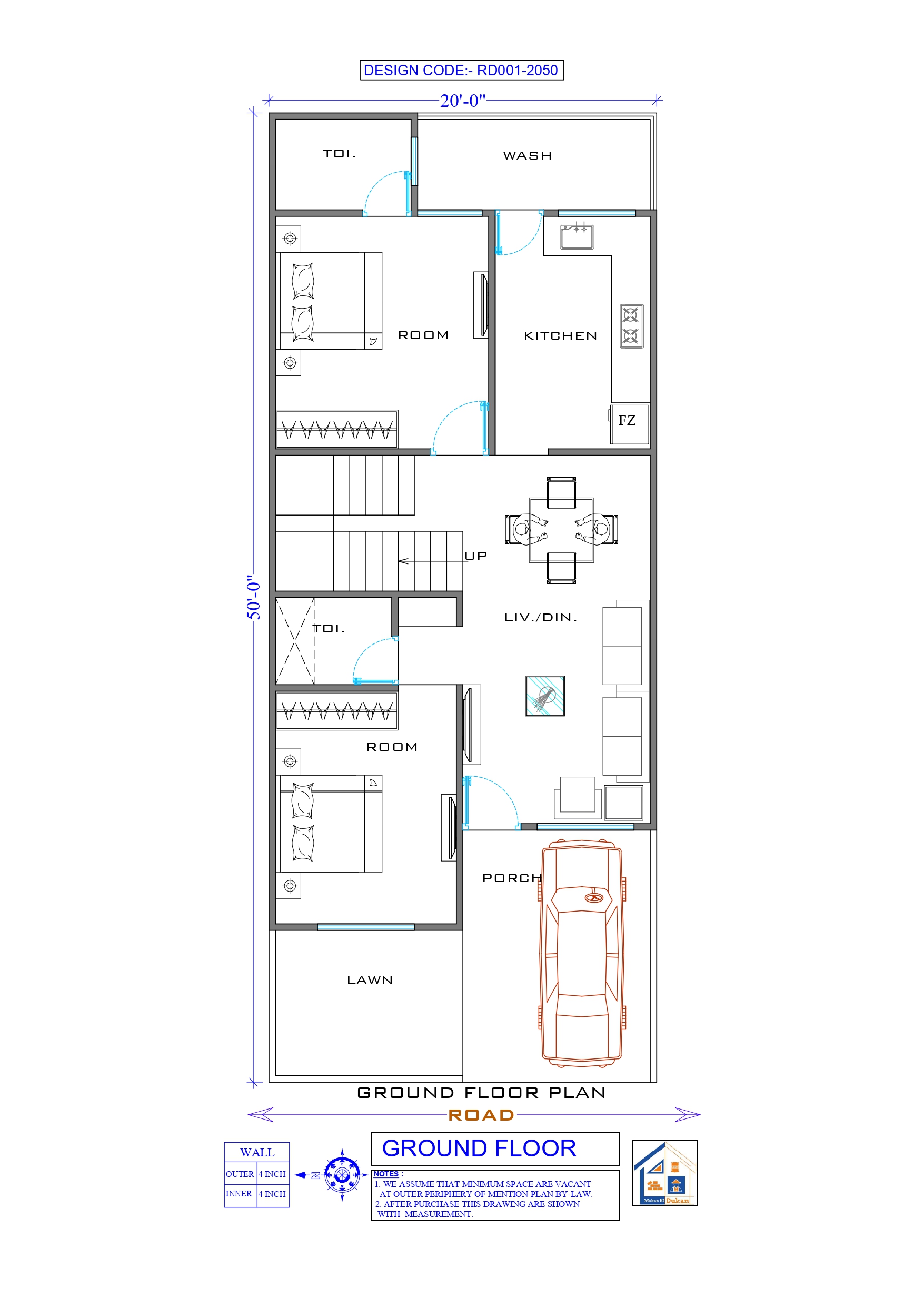 GROUND FLOOR II 20X50 II SMALL HOUSE-001