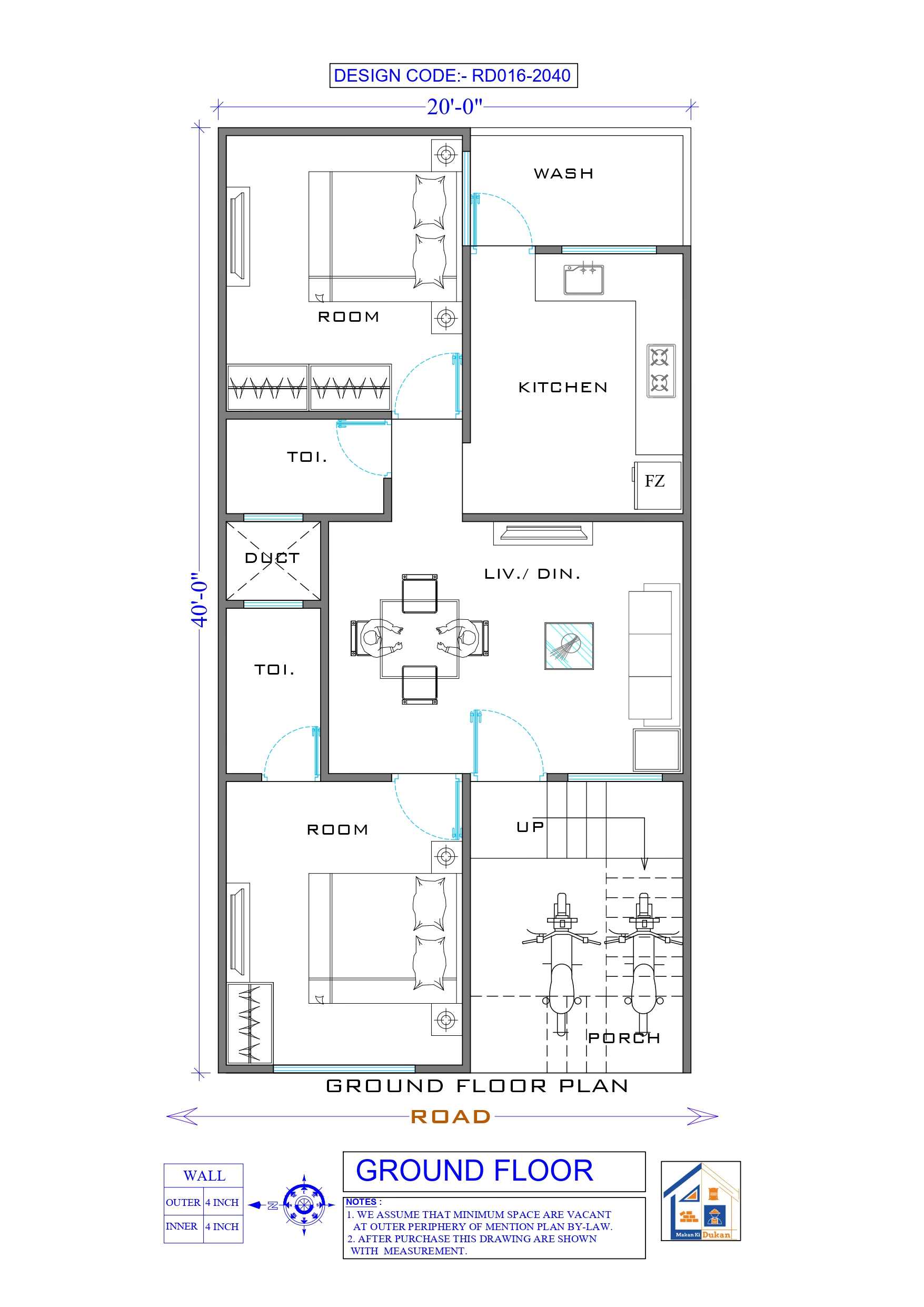 GROUND FLOOR II 20X40 II SMALL HOUSE-016