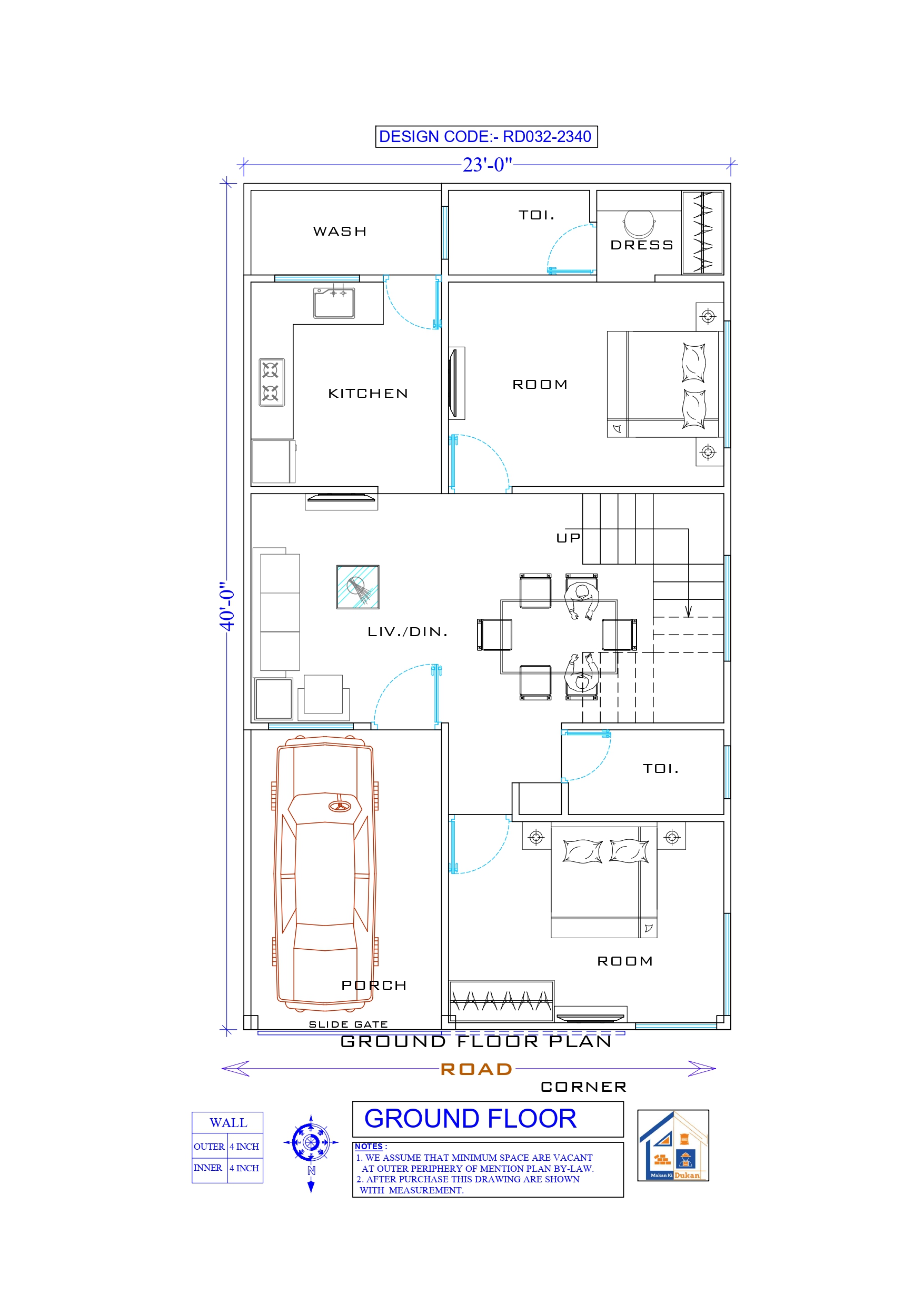 GROUND FLOOR II 23X40 II SMALL HOUSE-032