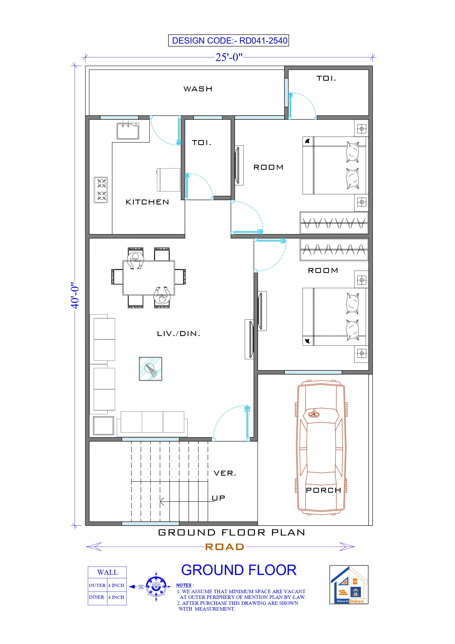 GROUND FLOOR II 25X40 II SMALL HOUSE-041