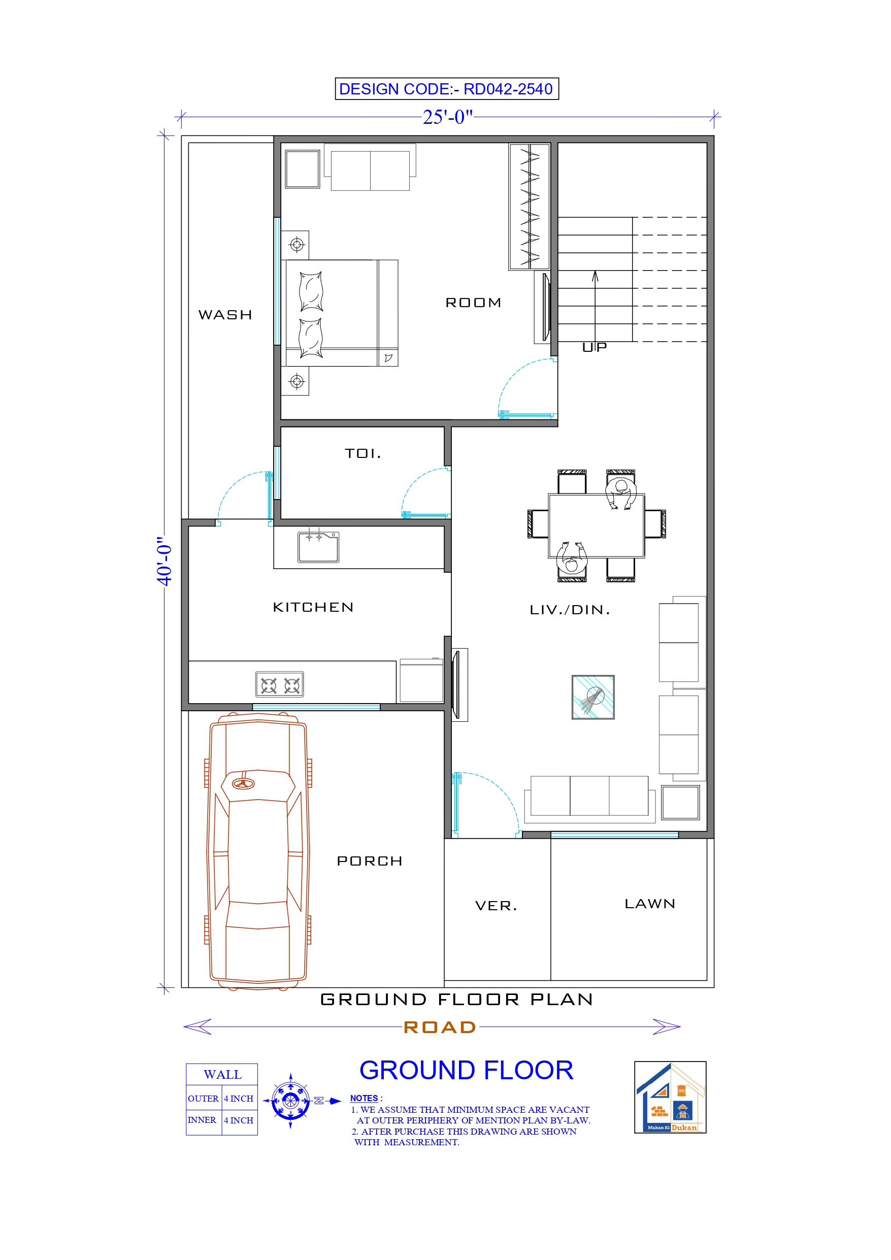 GROUND FLOOR II 25X40 II SMALL HOUSE-042