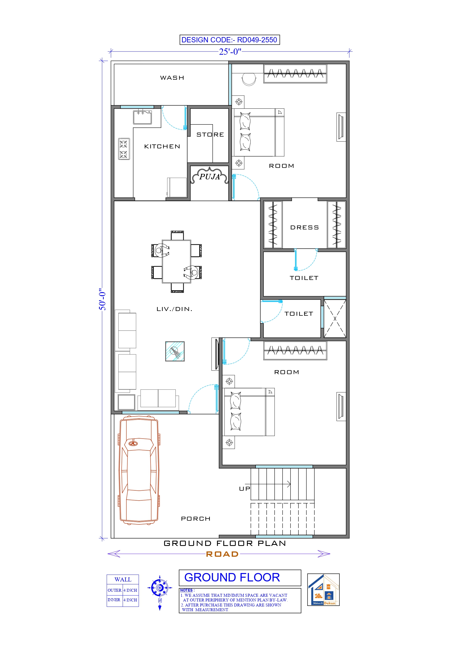GROUND FLOOR II 25X50 II SMALL HOUSE-049
