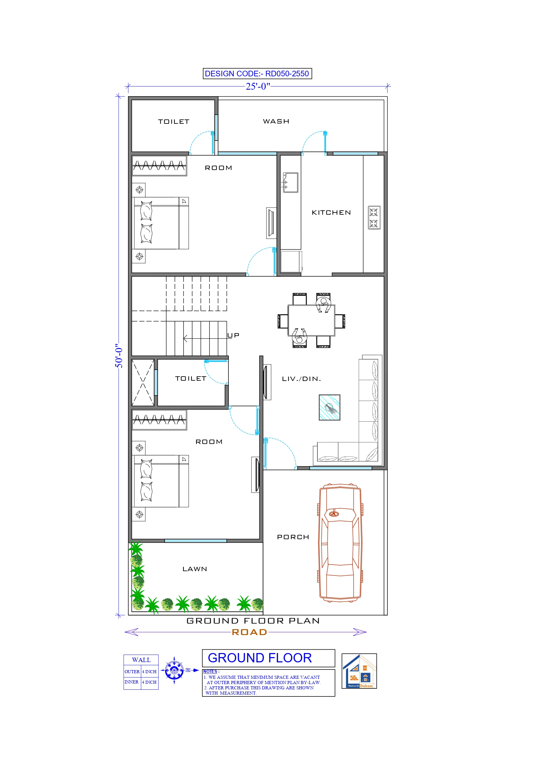 GROUND FLOOR II 25X50 II SMALL HOUSE-050