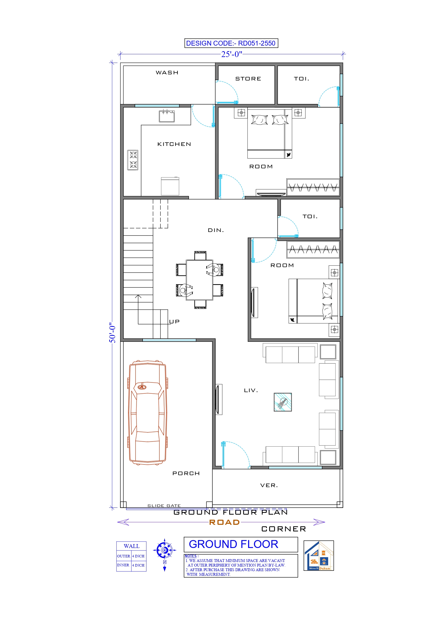 GROUND FLOOR II 25X50 II SMALL HOUSE-051