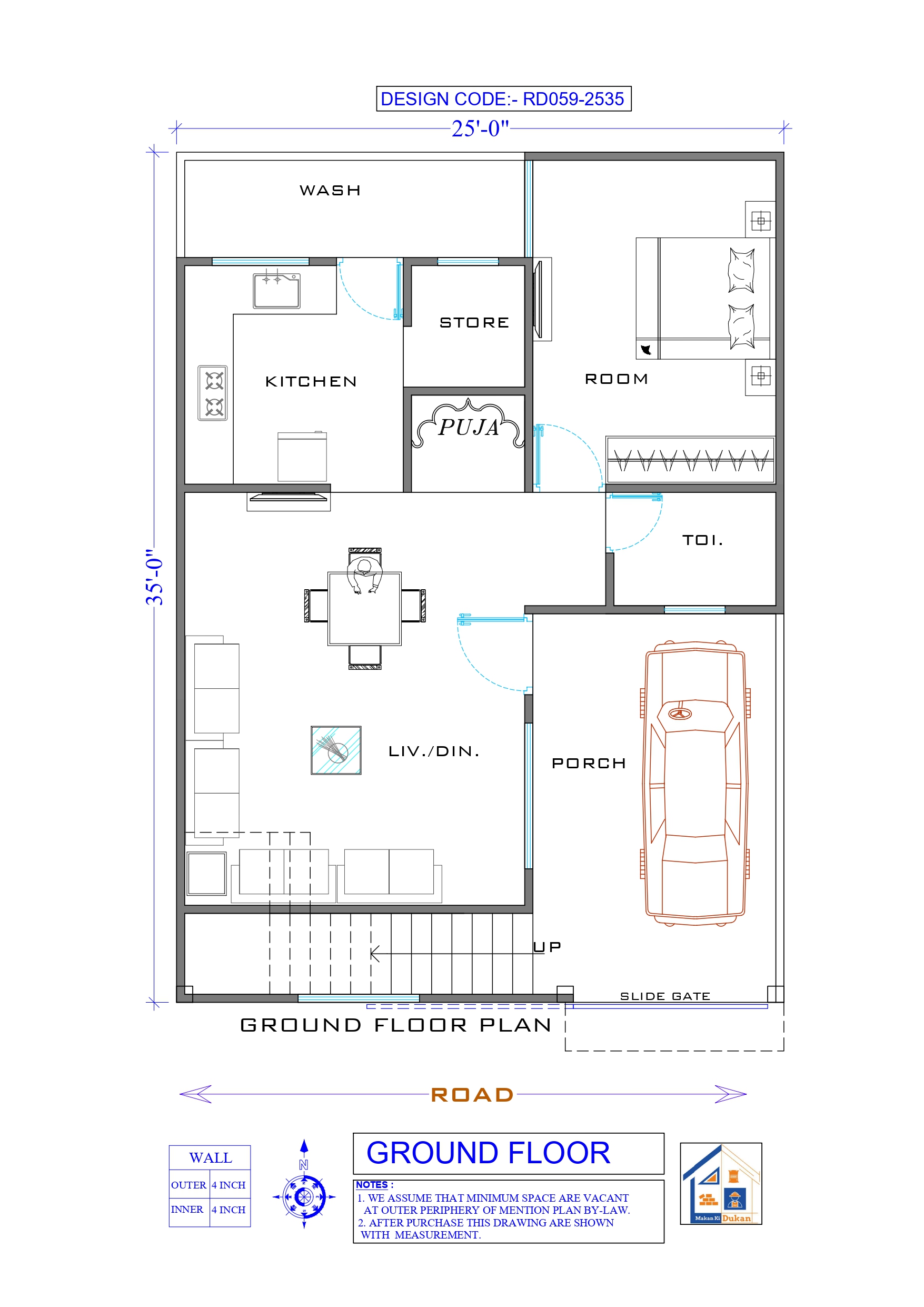 GROUND FLOOR II 25X35 II LUXURY HOUSE-059