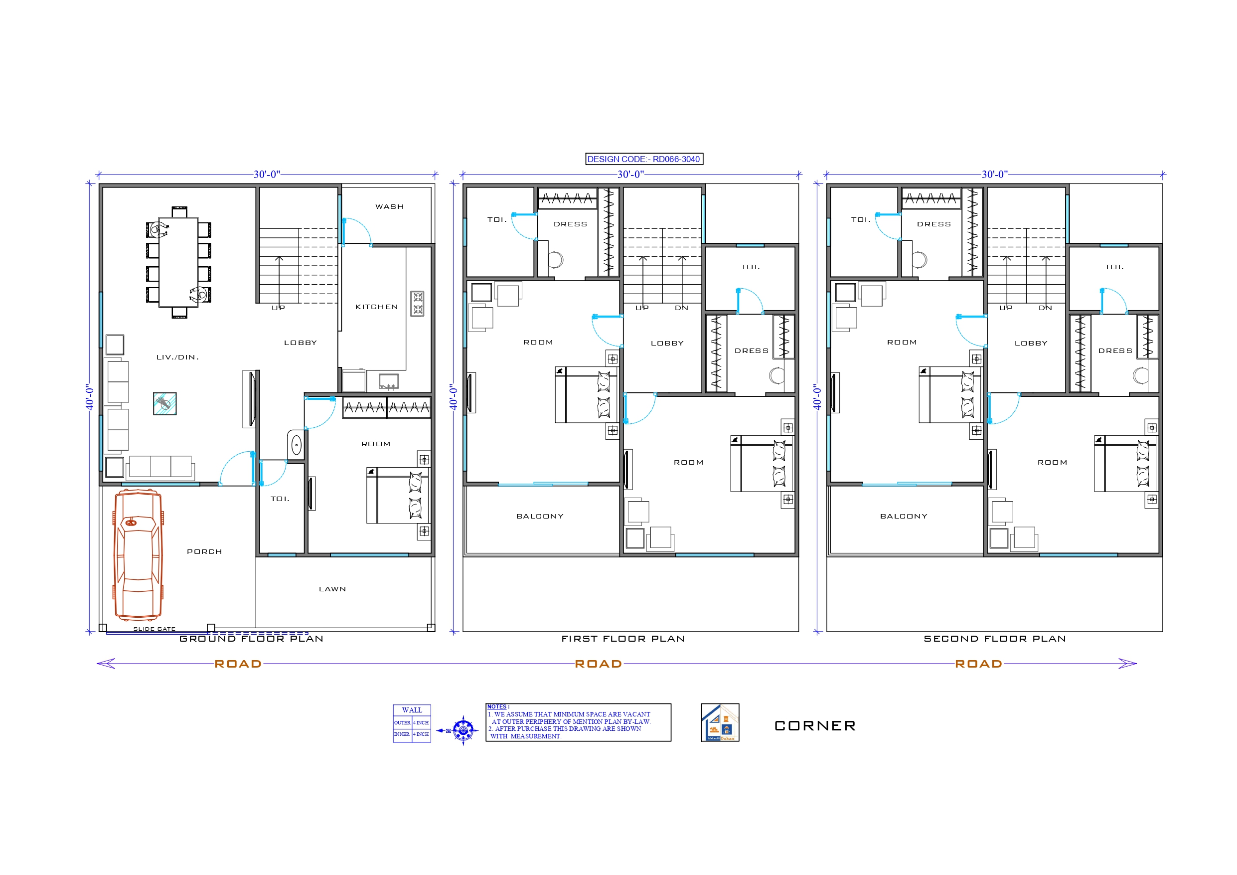 GROUND+2 II 30X40 II LUXURY HOUSE-066