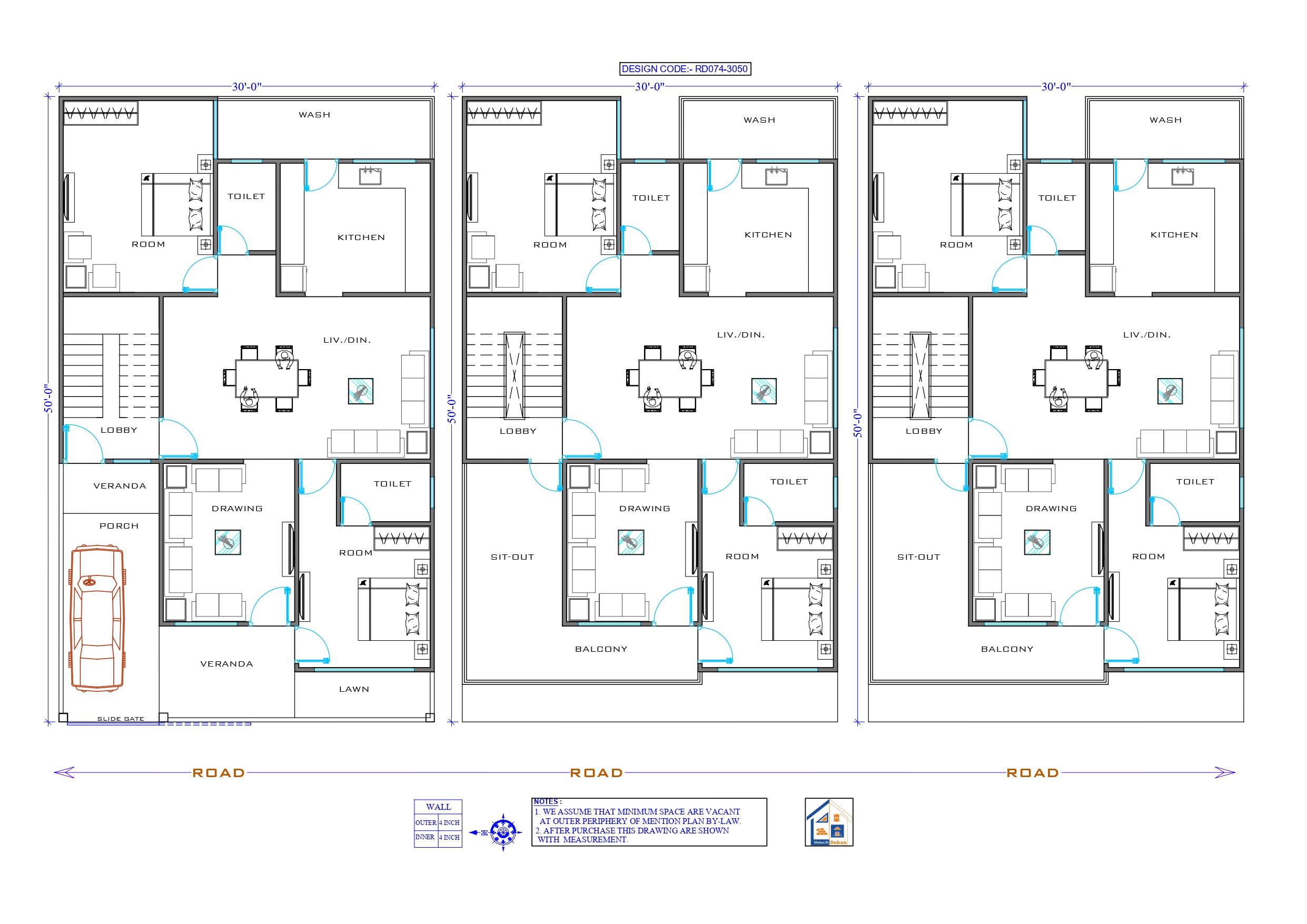 GROUND+2 II 30X50 II LUXURY HOUSE-074