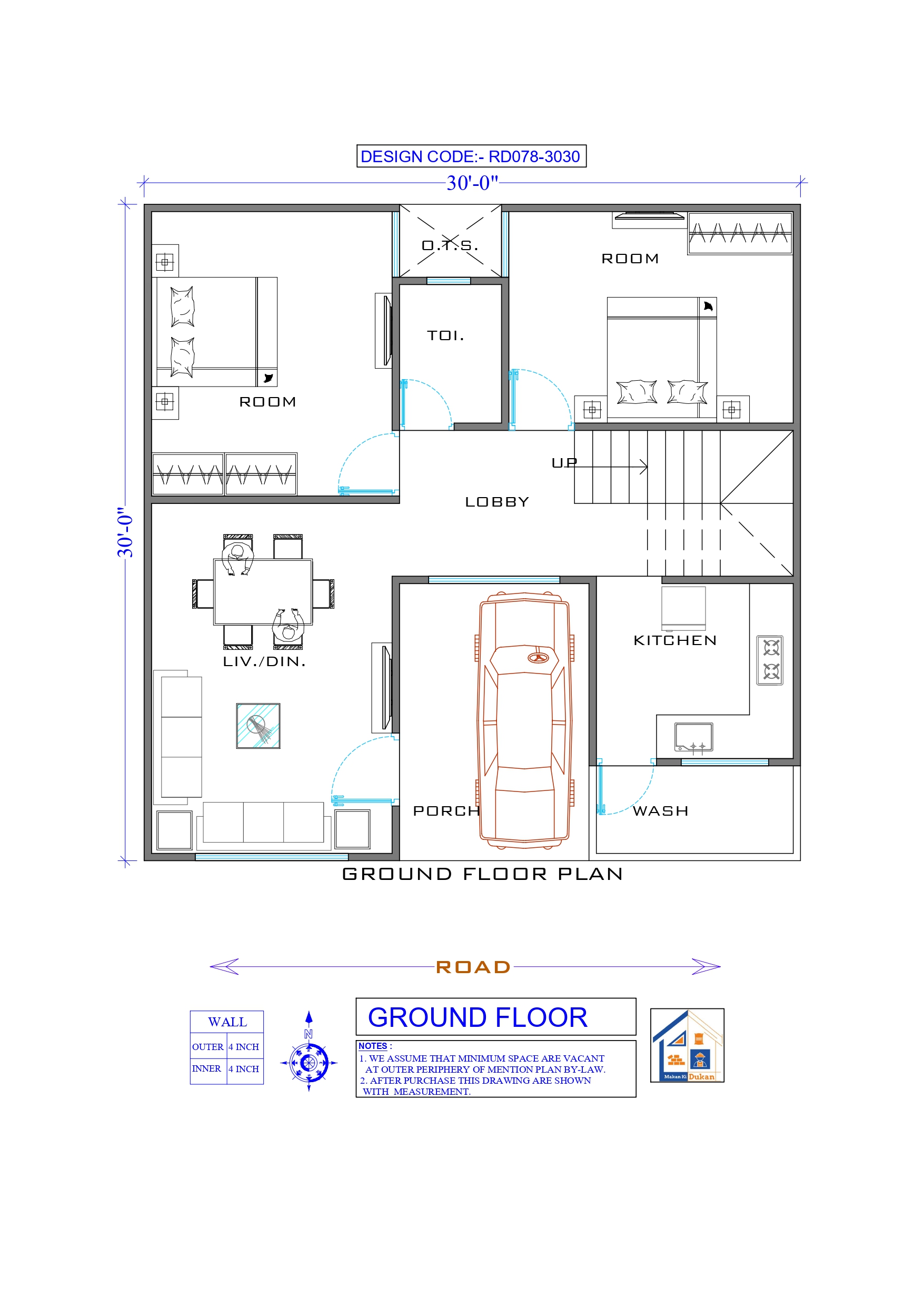 GROUND FLOOR II 30X30 II LUXURY HOUSE-078