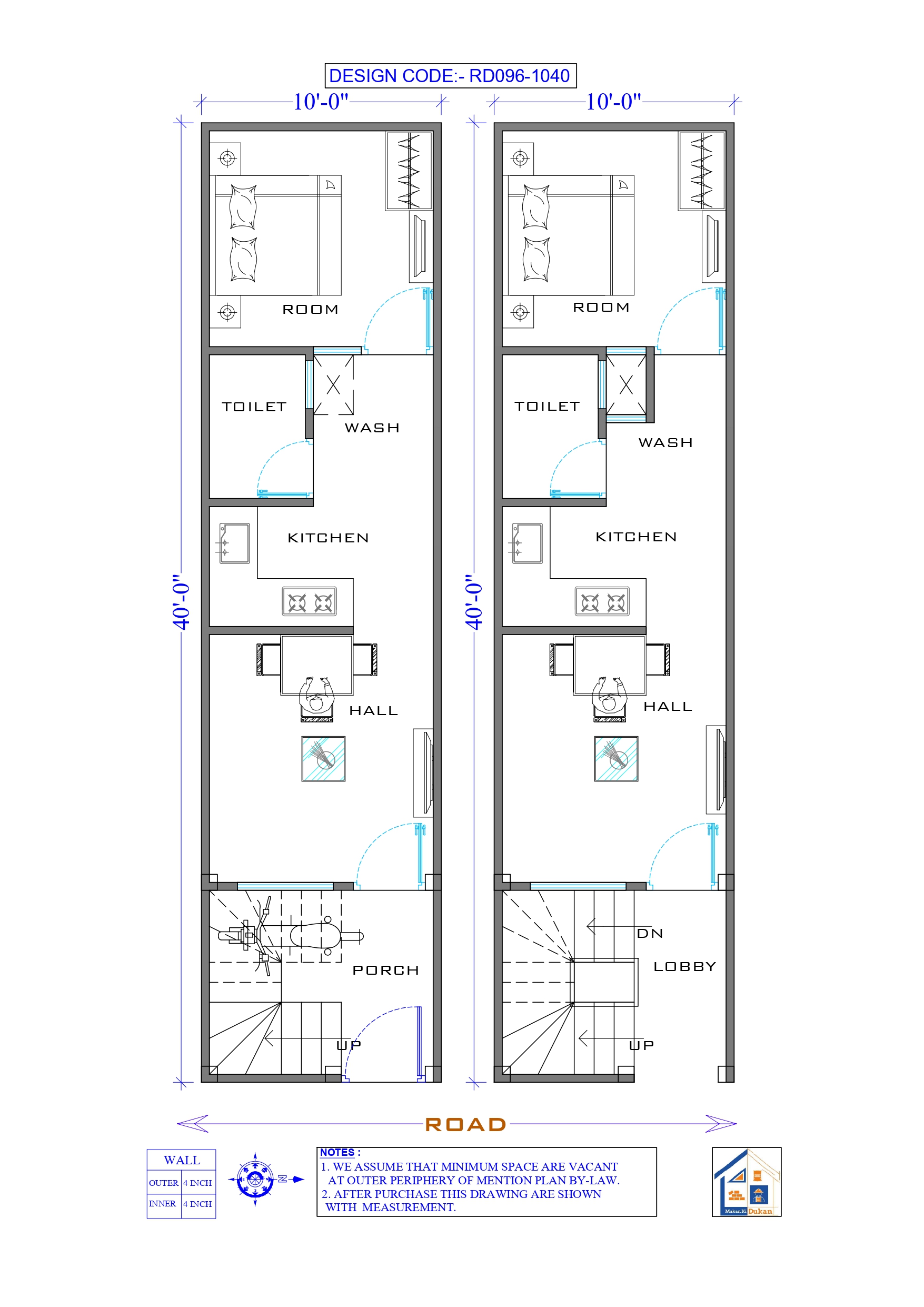 GROUND & FIRST FLOOR II 10X40 II LUXURY HOUSE-096