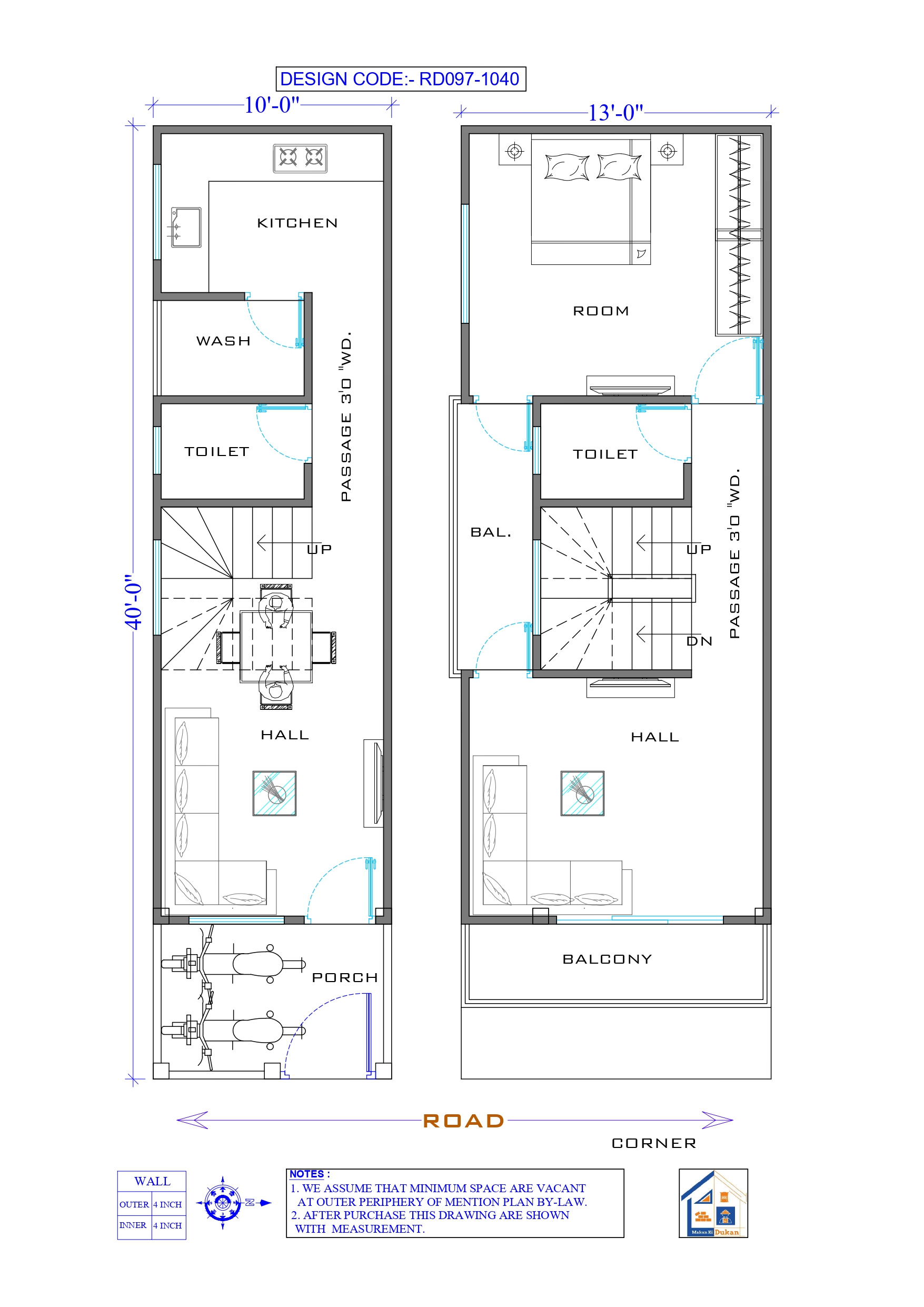 GROUND & FIRST FLOOR II 10X40 II LUXURY HOUSE-097