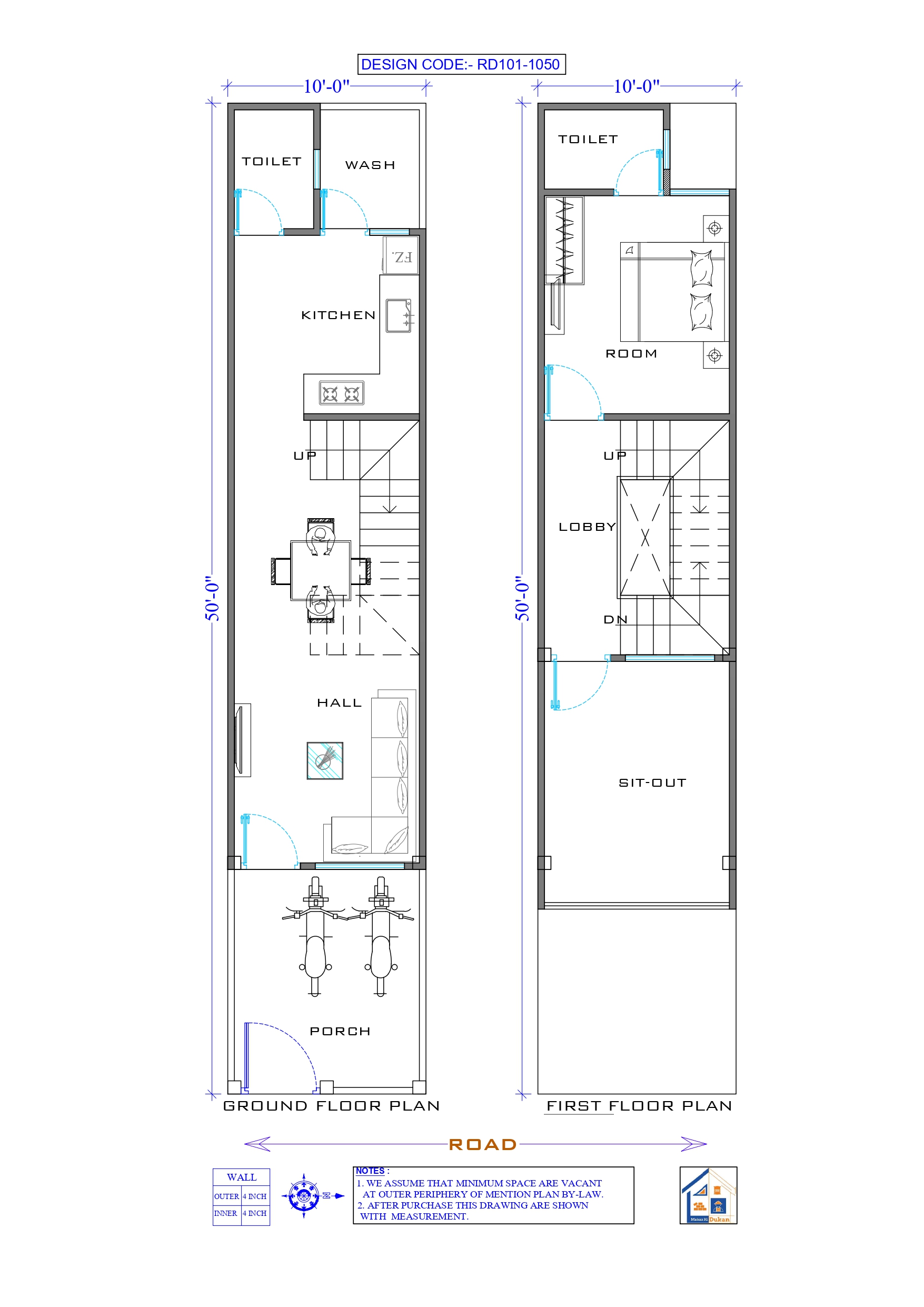 GROUND & FIRST FLOOR II 10X50 II LUXURY HOUSE-101