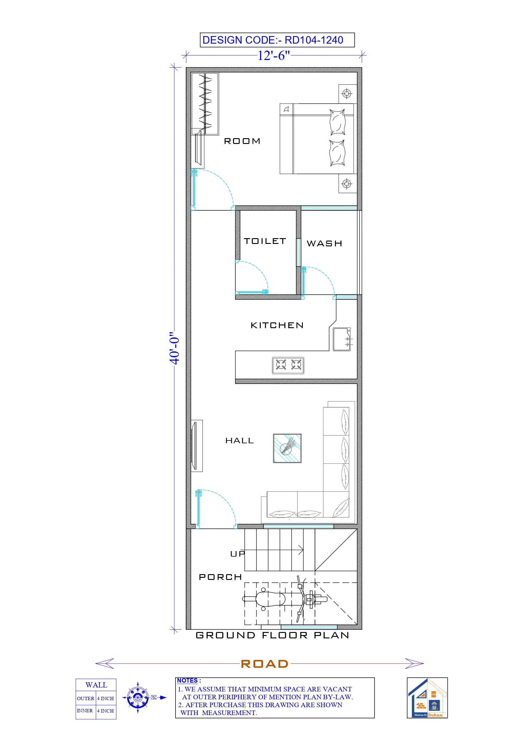 GROUND FLOOR II 12.5X40 II LUXURY HOUSE-104