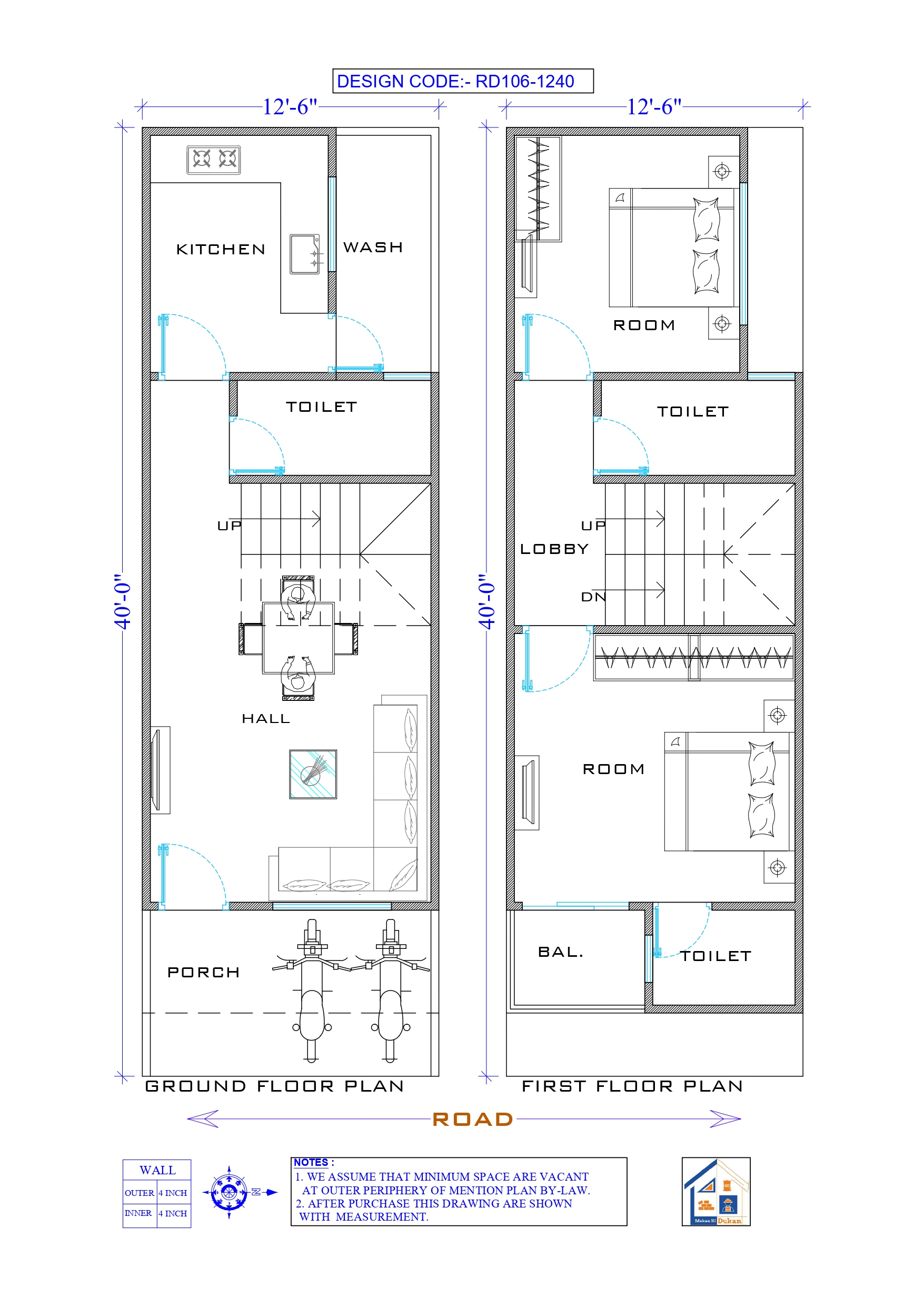 GROUND & FIRST FLOOR II 12.5X40 II LUXURY HOUSE-106