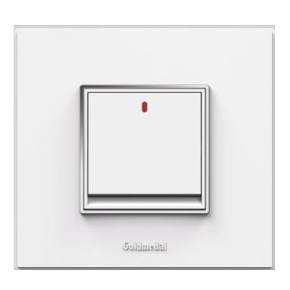 GOLDMEDAL AERO 10AX SWITCHES 240V-(2 MODULE) WITH INDICATOR