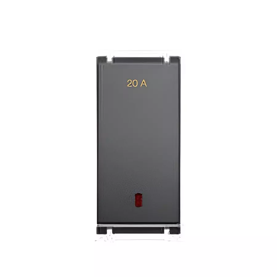 GOLDMEDAL AURA 20AMP SWITCHES 240V-(1 MODULE) 1 WAY SWITCH WITH INDICATOR