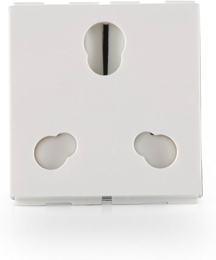GOLDMEDAL AIR 6 & 16A UNIVERSAL SOCKET WITH FLAP, INDICATOR AND SAFETY SHUTTER