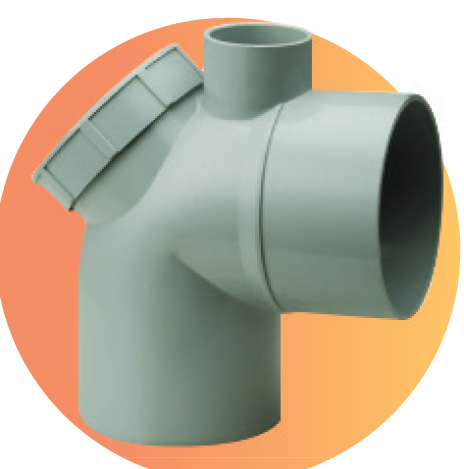 APOLLO HORN SHOE WITH DOOR SWR FITTING SELF FIT UPVC PIPE FITTINGS