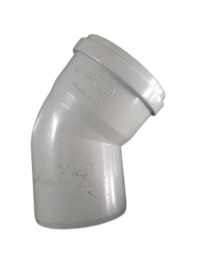 ASHIRVAD BEND 45 DEGREE/ SHOE BEND SILENT/ SILENT PLUS SWR DRAINGE PIPE FITTINGS
