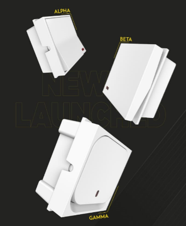 GOLDMEDAL ALPHA 2M 10A BELL PUSH WITH INDICATOR  90 DEGREE SWITCHES