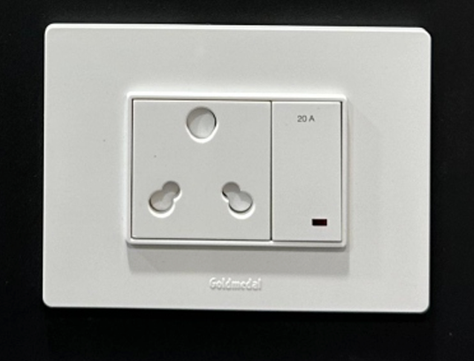 GOLDMEDAL 0 DEGREE 3M 2+1 TYPE PLATE (123*90 mm ) WITH MOUNTING FRAME 90 DEGREE SERIES